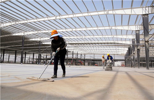 湖北美的洗衣機產業園建設正酣 主體土建工程基本結束，全面進入設備安裝與調試新階段